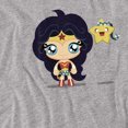 thumbnail image 2 of JLA Cute Wonder Woman Women's T Shirt, Athletic Heather, Large, 2 of 6