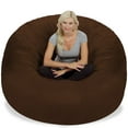 thumbnail image 5 of Chill Sack Bean Bag Chair, Memory Foam with Microsuede Cover, Kids, Adults, 6 ft, Chocolate, 5 of 9