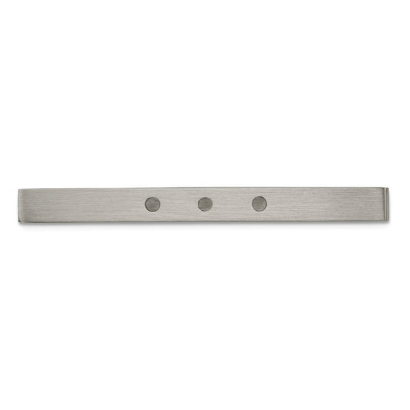 Stainless Steel Brushed Enameled Tie Bar 50x4mm Wide Tie Clip for Men