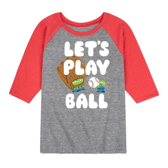 Toy Story - Let's Play Ball - Toddler And Youth Raglan Graphic T-Shirt