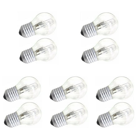 

10 pcs Microwave Oven Bulb Temp Resistance Bulbs E27 Tubular Incandescent Light Bulbs Kitchen Appliance Replacement Bulbs for Kitchen Outdoor DIY Craft ( Clear )