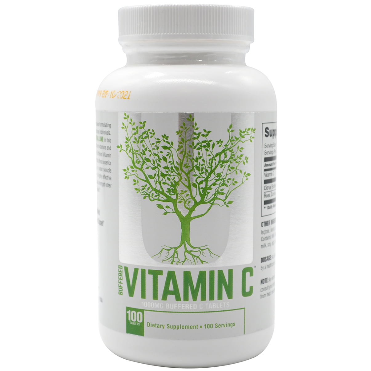 Universal Nutrition Buffered Vitamin C Dietary Supplement 100 Tablets