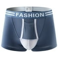 thumbnail image 2 of LEEy-world Mens Underwear Men's Underwear Boxer Briefs Pack, Moisture-Wicking Underwear, Stretch-Cotton Boxer Briefs Blue,M, 2 of 5