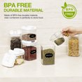 thumbnail image 3 of Plastic Airtight Food Storage Canister with White Marker, Set of 6, 3 of 12