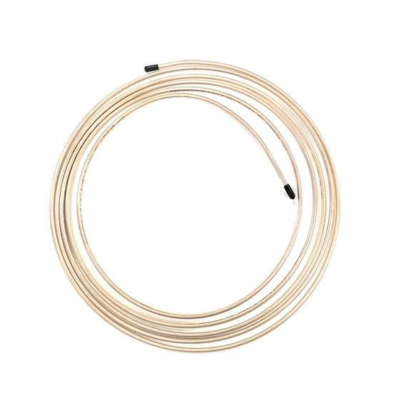 The Stop Shop 15 Ft Roll of 3/16" (.028" Wall) Copper/Cupronickel Brake Line Tubing