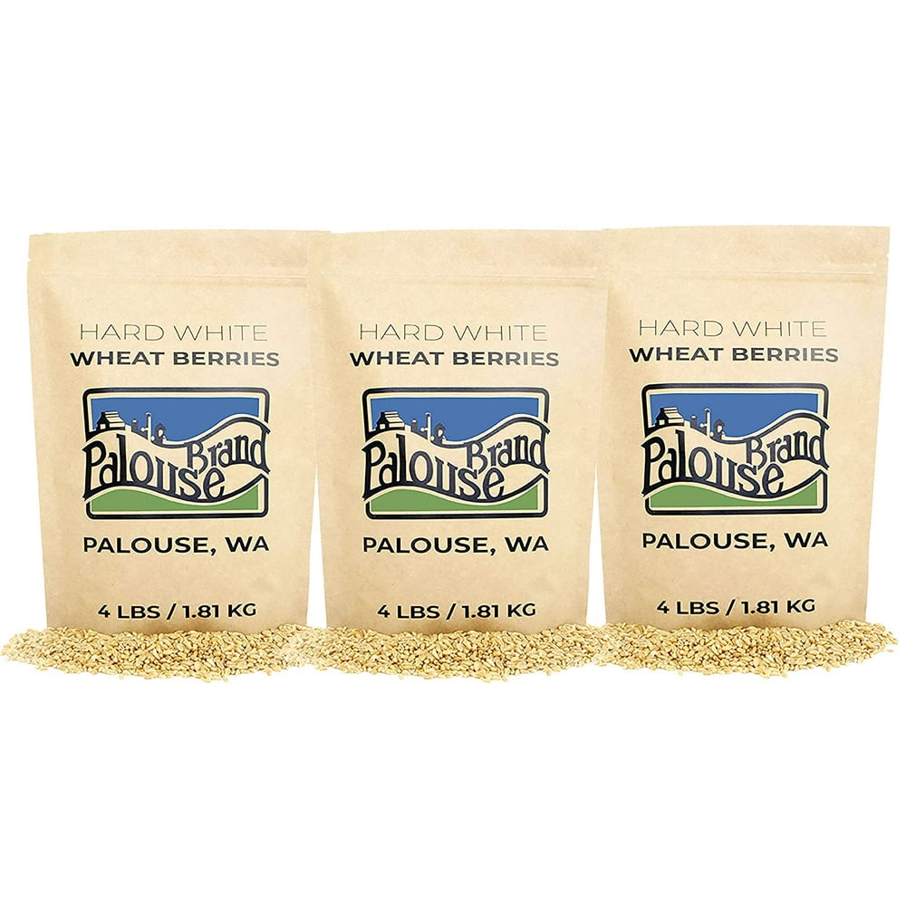 Hard White Wheat Berries • 12 lbs • Non-GMO • Palouse Brand • USA Grown ...
