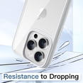 thumbnail image 4 of JETech Case for iPhone 14 Pro Max 6.7-Inch, Shockproof Phone Bumper Cover, Solid Color Matte TPU Frame, Anti-Scratch Clear Back (Silver), 4 of 6