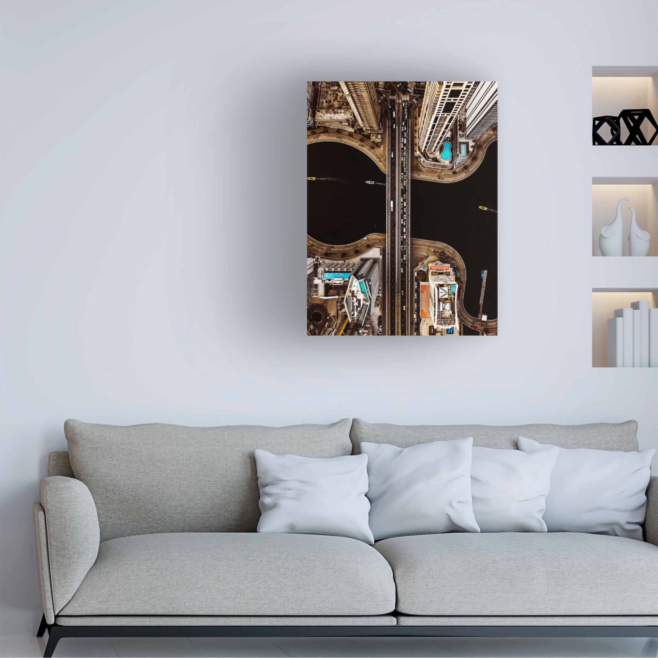 Canvas Wall Art - Carmine Chiriaco 'Vision From The Top' Wall Art for Living Room, Bedroom, or Office Décor by Trademark Fine Art - 14 x 19 Inches