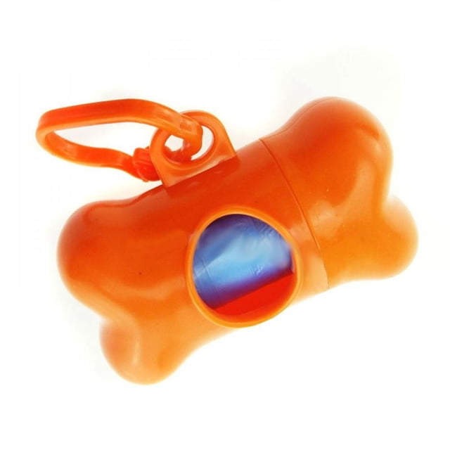 Pet Poop Bags Plastic Portable Pet Litter Box, Mini Bone Shape Pet Supplies, Multiple Colors Available