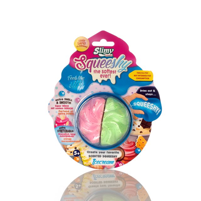Juguete para moldear Slime Slimy Formula suiza Squeeshy Icecream Apple Strawberry