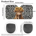 thumbnail image 5 of KUIFORTI Highland Cow Sun Shade for Car Windshield Foldable Sun Shield for Car Windshield, Sunflower Leopard Sunshade for SUV, Big Sedan, Van, Hatchback, 5 of 6