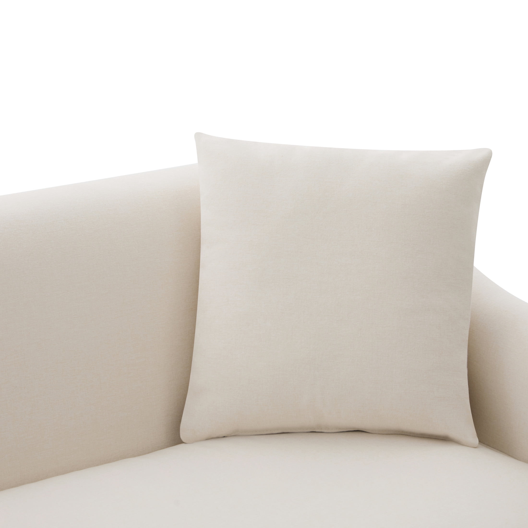 Christopher Knight Home 75.78" Modern Chenille Upholstered 3-Seater Sofa with Throw Pillows, Beige