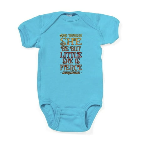 

CafePress - Though She Be But Little She Is Fierce Baby Bodysu - Cute Infant Bodysuit Baby Romper