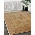 thumbnail image 3 of Ahgly Company Machine Washable Indoor Square Industrial Modern Brown Sand Brown Area Rugs, 7' Square, 3 of 7