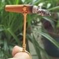 thumbnail image 2 of 3Pcs Fumador de Fumador Mano Titular de Oro 16 Mm, 2 of 9