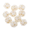 thumbnail image 1 of 10pcs Veinte Caras Dados D20 Reproducción De Juegos Blanca CUTICAT Dado, 1 of 6