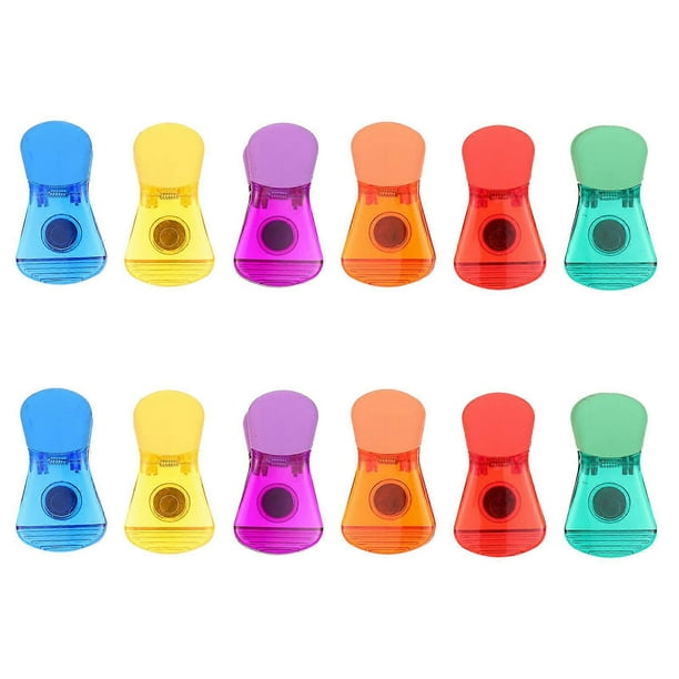 12pcs Snack Sealing Clips for Food Storage Bags, Convenient Moisture Proof Closure for Chips, Snacks, and More, Easy Open, Ideal for Home and Shop Use