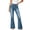 Light Blue women flare jeans high waisted a1, variant on BRELIL Women's Flare Leg High Waisted Jeans with Pockets Button Denim Casual Long Pants Trendy Y2K Trouser Streetwear Fashion Outfits, White S