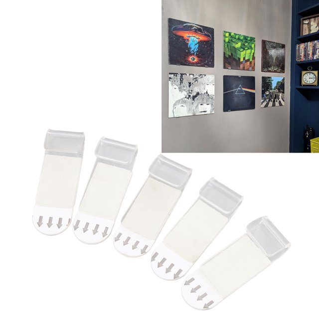 Soporte Para Discos De álbum De Acrílico, Gancho Para Discos De Vinilo Transparente Autoadhesivo Resistente, 18 Uds Para Baño