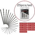 thumbnail image 2 of Juego de 25 brocas, Jormftte, Aleación, 0,5 mm-3 mm, Plata, 2 of 5