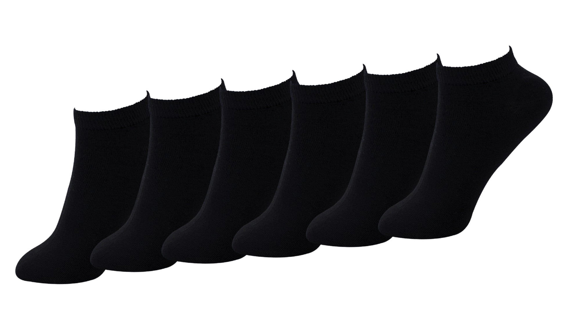 3 Pairs Women's Black Socks Cotton Moisture Wicking Extra Heavy Cushion ...