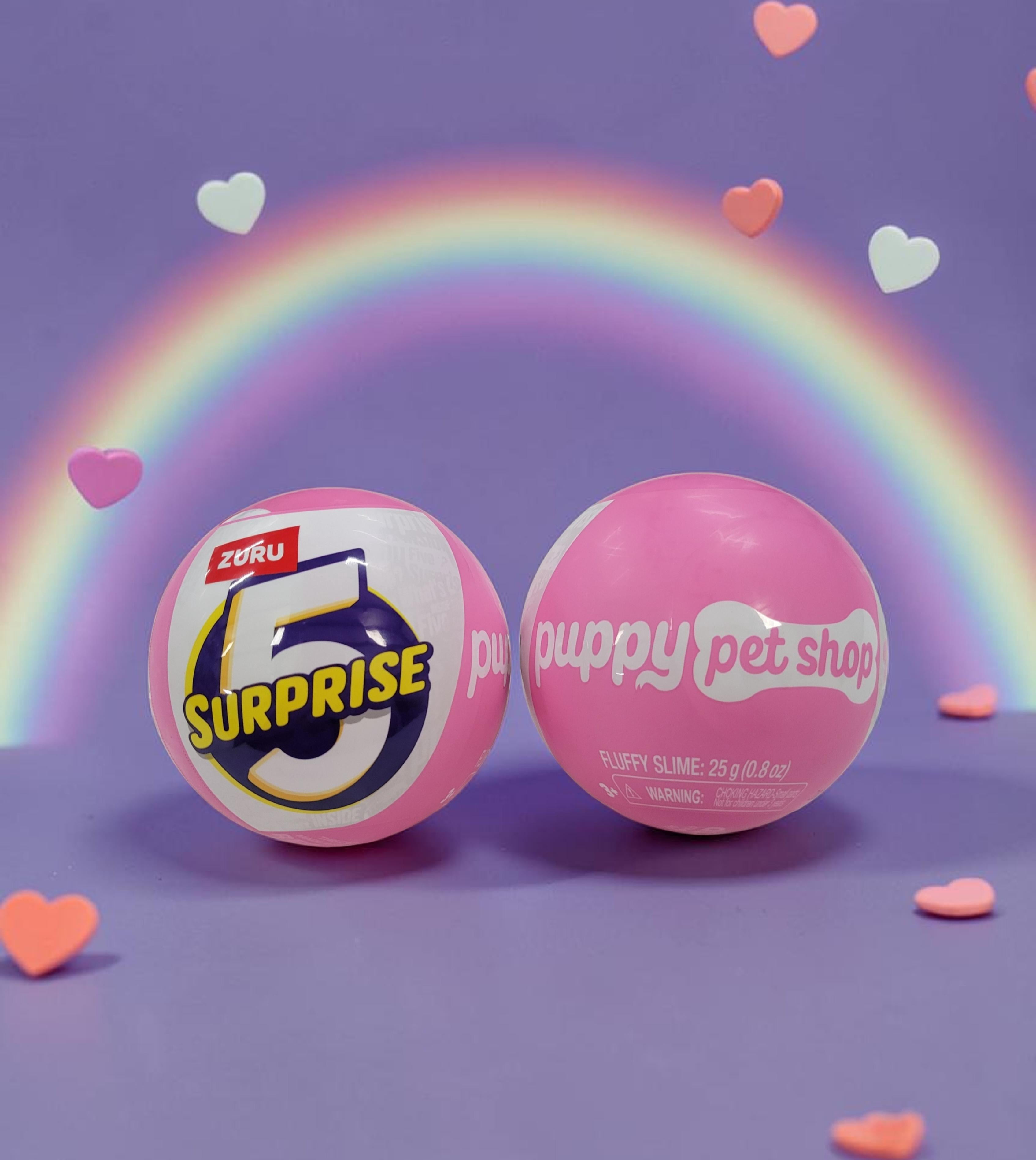 ZURU 5 Surprise Puppy Pet Shop Mystery Capsule Toy 2 Pack, Surprise Puppies
