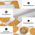 thumbnail image 6 of Orange Dahlia Outdoor Rug for Patio/Deck/Porch, Non-Slip Large Area Rug 3 x 5 Ft, Farmhouse Abstract Gray Floral Flowers Indoor Outdoor Rugs Washable Area Rugs, Reversible Camping Rug Carpet Runner, 6 of 8