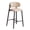 Brown-1, variant on Bar Stools, Counter Height Barstools with Back Modern Leather Bar Chairs Wood Frame with Footrest Tall Stools for Kitchen Island Dining Room Kitchen Bar Coffee Corner