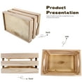 thumbnail image 3 of UPOUART Wooden Storage Crates Set of 2, Nesting Storage Boxes with Handles for Office Organization, 3 of 5