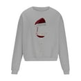 thumbnail image 4 of UVEASISHA Fun Christmas Gifts for Men Crewneck Sweatshirts Novelty Wine Glass Printed Long Sleeve Pullover 2025 Fashion Xmas Oversized Sweatshirt Top Christmas Sales Today Gray M, 4 of 5