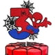 thumbnail image 1 of Pastel de cumpleaños de SpiderMan de Disney para niños, decoración con bandera de pastel de 1-9 años, regalo de fiesta de superhéroes, 1 of 4