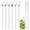 butterfly, variant on 5/6Pcs Reusable Drinking Straws Clear Glass Drinking Staws with Cleaning Brush Cute Butterfly Cherry Mushroom Straws Hea