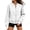5652-LIGHTGRAY, variant on Jackets for Women Fleece Zip Up Jacket Womens Casual Bomber Fall Jacket Long Sleeve Gray Sweatshirts with Pockets M
