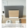thumbnail image 5 of Yamazaki Home Slim Laptop Stand, Ash, Steel + Wood, No Assembly, 5 of 7