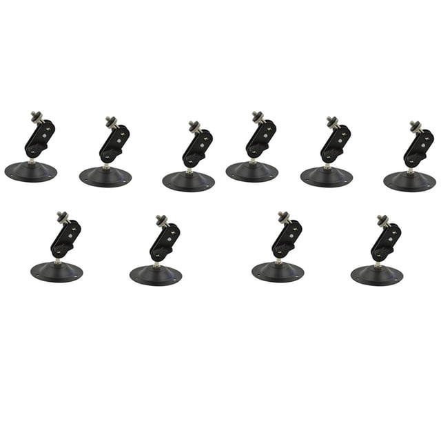 Camera Wall Mount Bracket,Monitor Holder,Black Speaker Brackets,Indoor Outdoor Ceiling Wall Mounts Projector Stand 10PCS,10 * Camera brackets,black