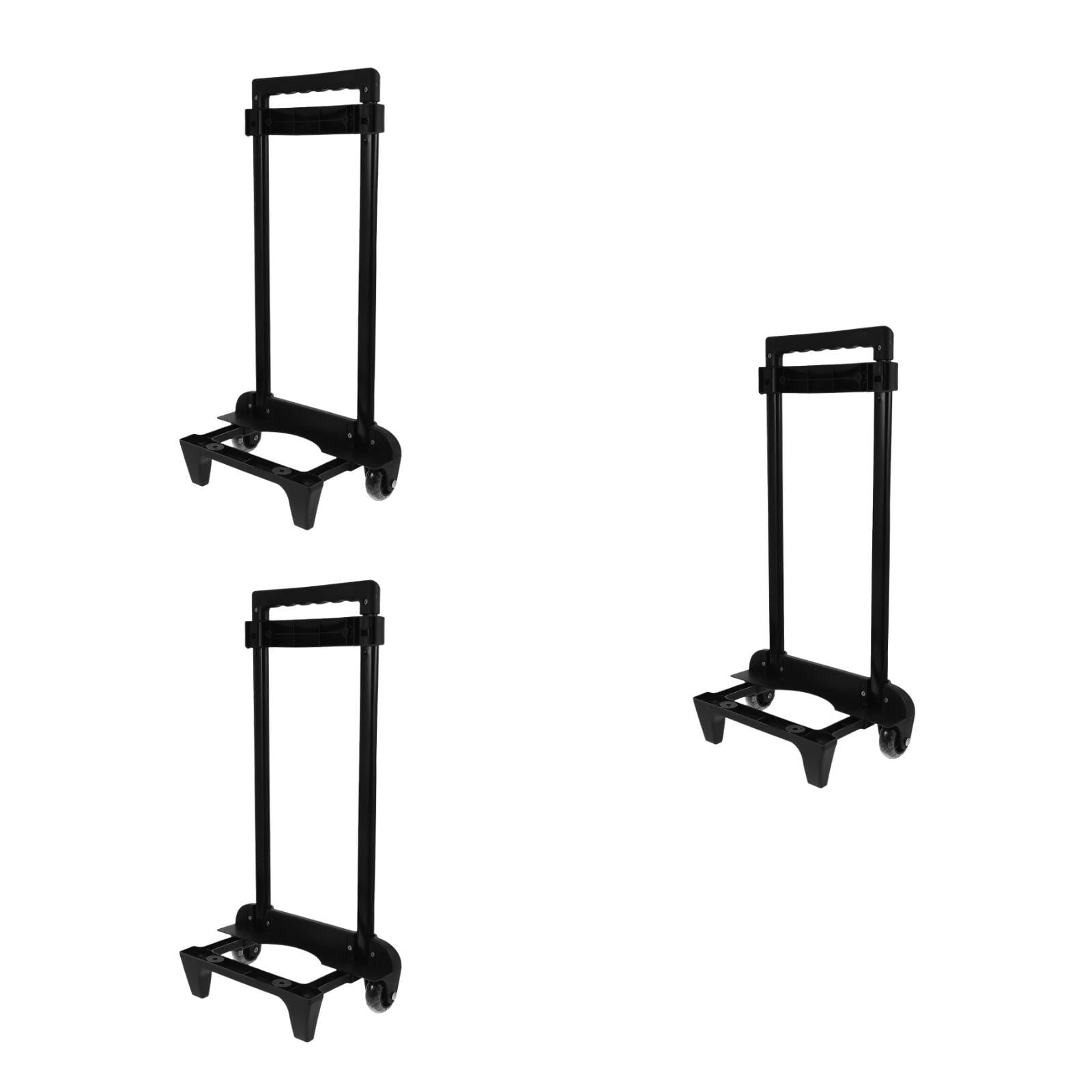 Worgeous 3pcs Heavy Duty Hand Truck with Wheels Ergonomic Handle High Strength Aluminum for Shopping Travel Office Foldable for Space Saving