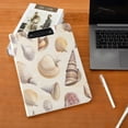 thumbnail image 5 of FORMRS A4 Clipboard Folder with Pen Holder Horizontal Foldable School Office Binder, Beige Watercolor Seashells, 5 of 9
