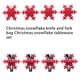 thumbnail image 5 of Bearachild 4 unidades/juego de bolsa de almacenamiento de copos de nieve de Navidad, bolsa para cubiertos, organizador de palillos, cuchara, fiesta de Año Kits de decoración para fiestas Bearachild HA068284-00B, 5 of 6