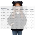 thumbnail image 4 of Winter Puffer Coat with Bear Ears for Boys Girls, Long Sleeve Hooded Zip Up Cotton Outerwear Jacket with Pockets, Black 10-11 Years, 4 of 8