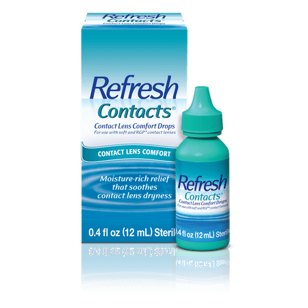 Refresh Contacts® Contact Lens Comfort Eye Drops 0.4 fl. (Best Eye Drops For Contact Lens Wearers)