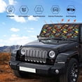 thumbnail image 6 of Bingfone Monster Car Car Windshield Sun Shade Protector Keep Your Vehicle Cool Sun Shield Visor Cover Foldable-Small, 6 of 9