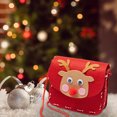 thumbnail image 3 of Christmas Deer Mini Backpack, Small Festive Gift Bag with Drawstring for Candy & Toys, Stocking Stuffer for Kids, Party Favor，D, 3 of 6