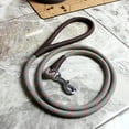 thumbnail image 3 of Vibrant Life 5' Polyester Striped Rope Dog Leash, Olive, 3 of 5