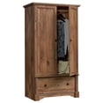 thumbnail image 5 of Pemberly Row Contemporary Wood Bedroom Armoire with Garment Rod in Vintage Oak, 5 of 17