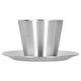 thumbnail image 2 of Stainless Steel Coffee Cup Set Double Walled Coffee Mug with Saucer Tea Mug Drinkware, 2 of 8