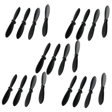Image of 20pcs Propeller Set Airscrew Mini Drone Quadcopter Helicopter RC Accessories Black