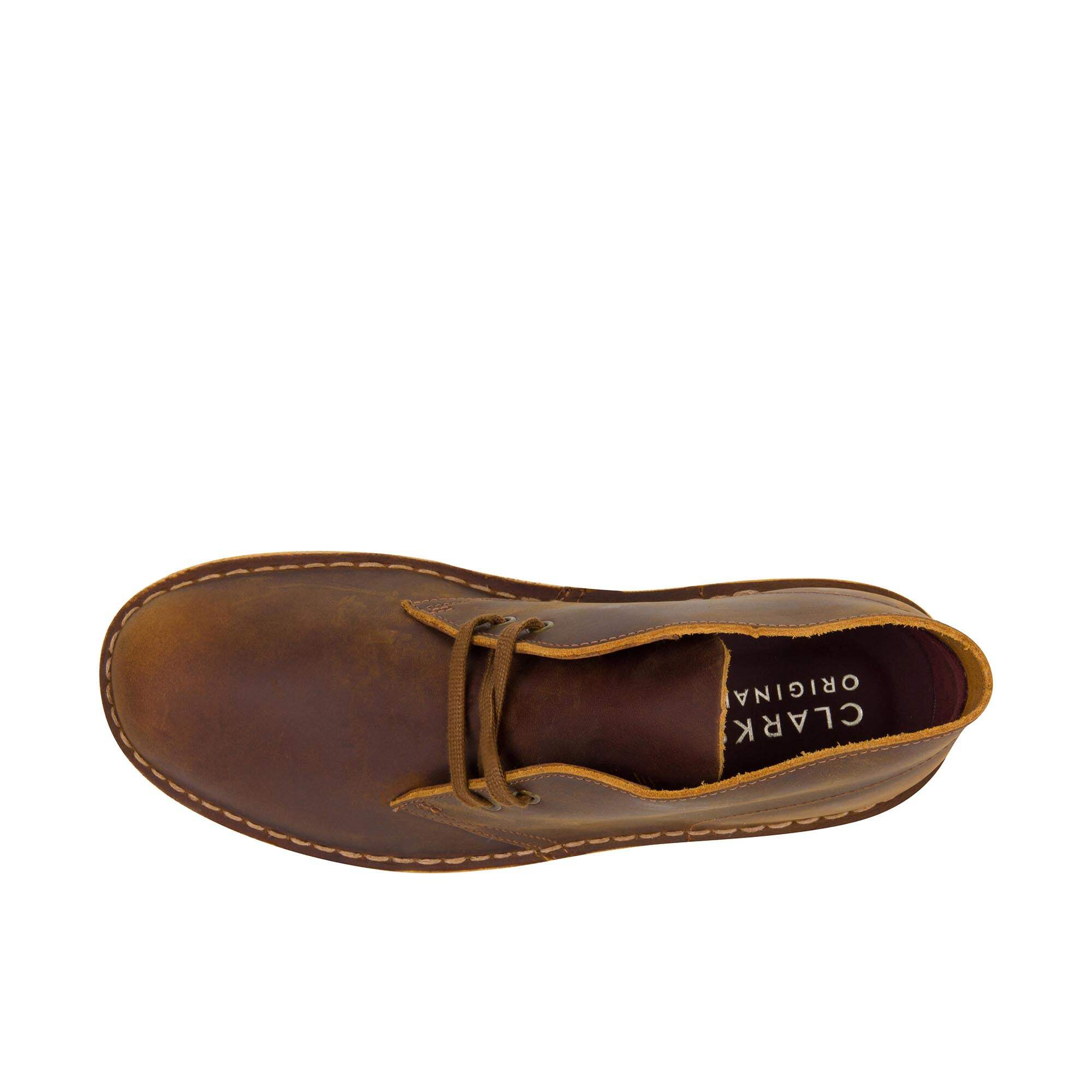 Clarks Mens Desert Chukka Boot Beeswax - Walmart.com display picture 3