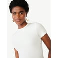 thumbnail image 2 of Scoop Women's Ultimate Refined Jersey Knit Fitted Baby Tee, Sizes XS-XXL, 2 of 6
