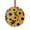 Pattern, variant on Vintage Kitten Illustration with Yellow Flowers Glass Christmas Ornament Kitty Cat Florals Glass Round Christmas Ornament Hanging Ornaments Xmas Tree Decor for Family Friends Lovers