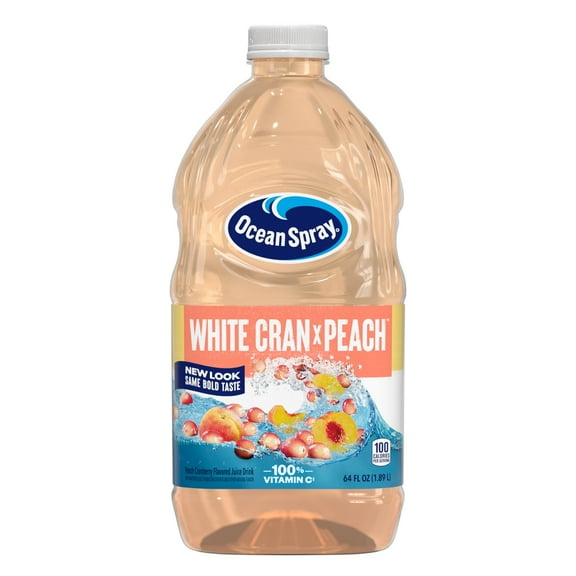 2X - Ocean Spray White Cran-Peach Juice Drink, 64 Fl Oz Bottle (Pack Of 1)